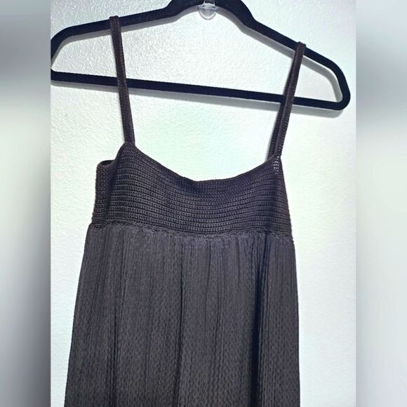 Jigsaw Silk Blend Empire Waist Laced Crochet Upper Gauzy Column Midi Dress Sz 4 - Picture 10 of 12